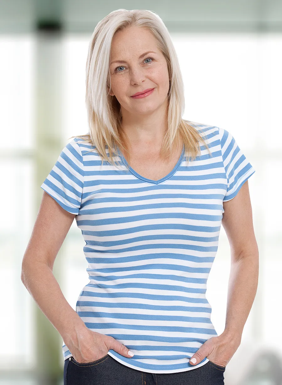 Woman feeling free at the ocean